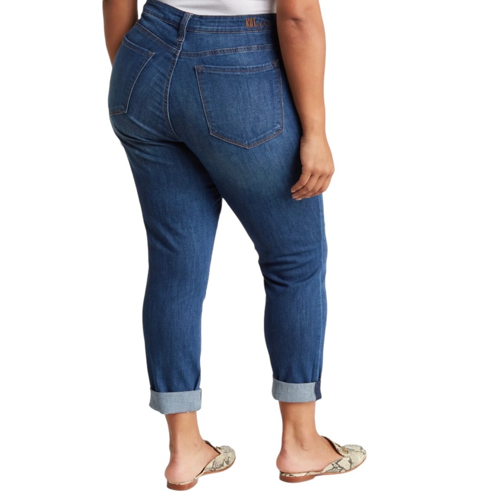 KUT FROM THE KLOTH Katy Boyfriend Dark Wash Jeans - Picture 3 of 13